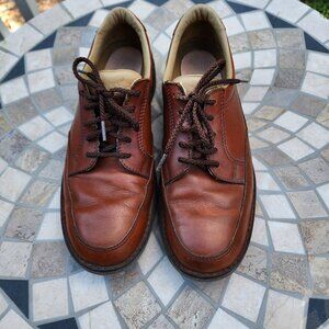 Rockport Men's Brown Leather Oxford Shoes w/ Vibram Outsoles | Sz 9M